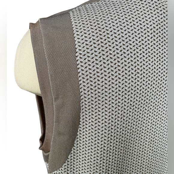 ADIDAS Ultimate 365 Tour Prime Knit Polo Sleeveless Shirt Earth‎ Strata Taupe XL - Picture 5 of 13